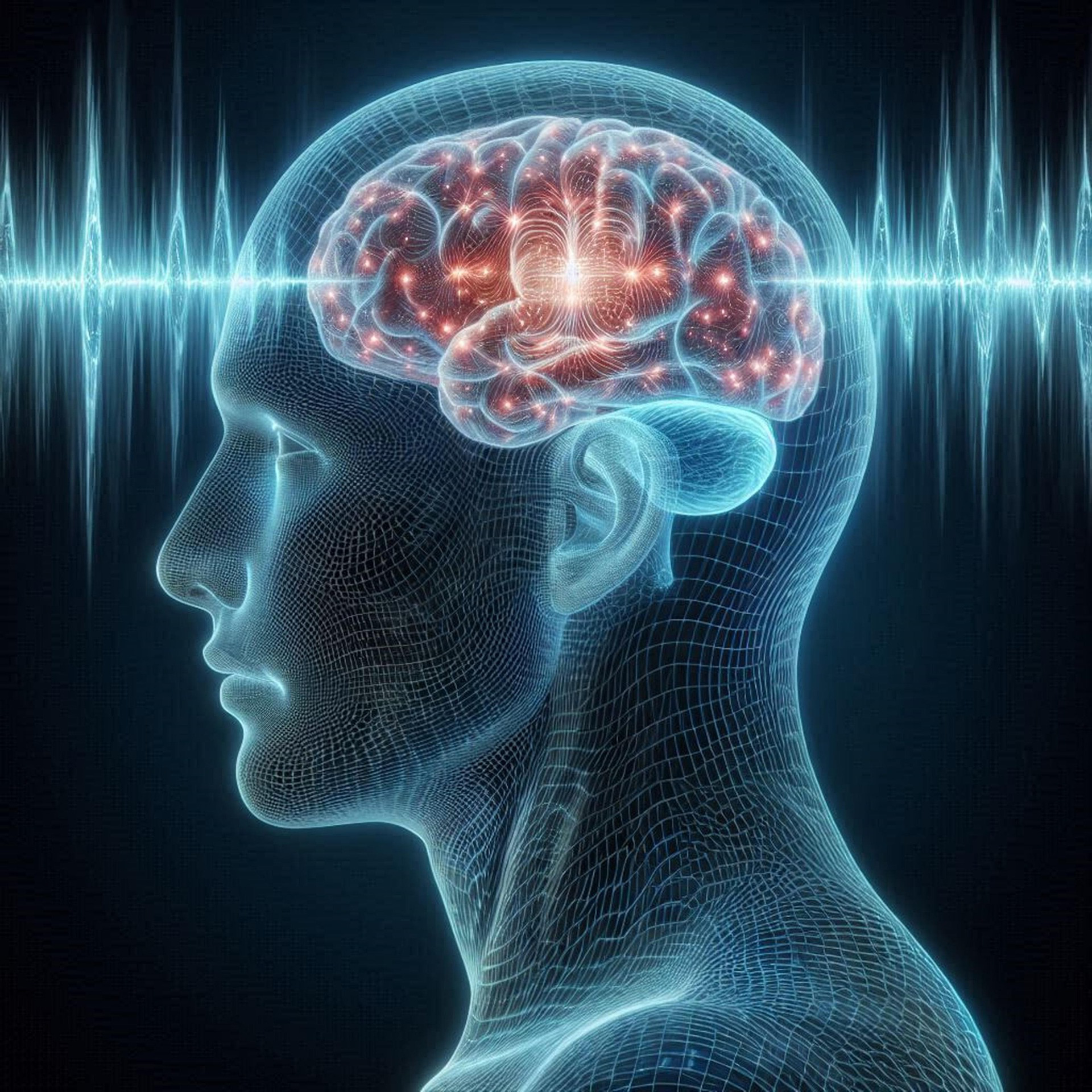 image of person with a healthy brain like an MRI scan